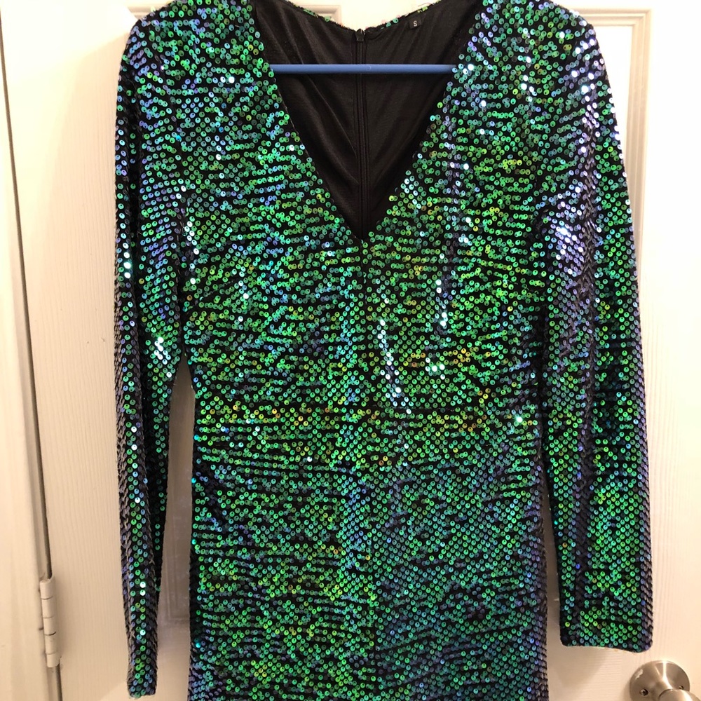 Sequin velvet romper